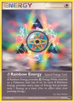 δ Rainbow Energy Uncommon card from POP Series 5
