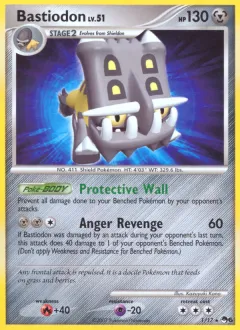 Bastiodon Rare card from POP Series 6