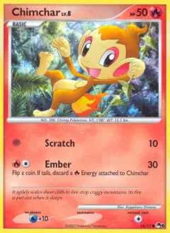 Chimchar Common card from POP Series 6