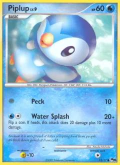 Piplup Common card from POP Series 6