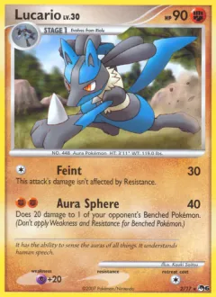 Lucario Rare card from POP Series 6