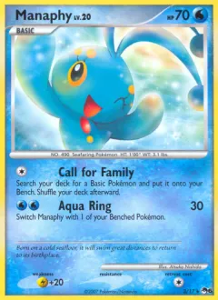 Manaphy Rare card from POP Series 6
