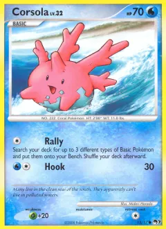 Corsola Common card from POP Series 7