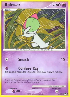 Ralts Common card from POP Series 7