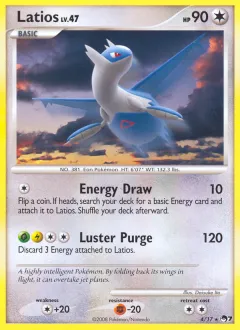Latios Rare card from POP Series 7