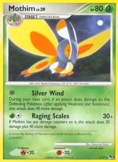 Mothim Rare card from POP Series 7