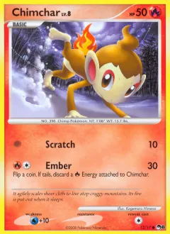 Chimchar Common card from POP Series 8