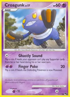 Croagunk Common card from POP Series 8