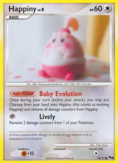 Happiny Common card from POP Series 8