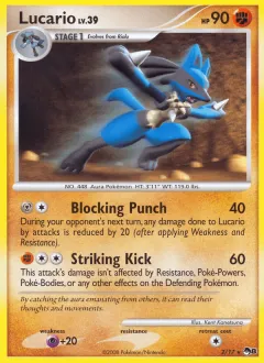 Lucario Rare card from POP Series 8