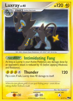 Luxray Rare card from POP Series 8