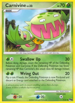 Carnivine Uncommon card from POP Series 8
