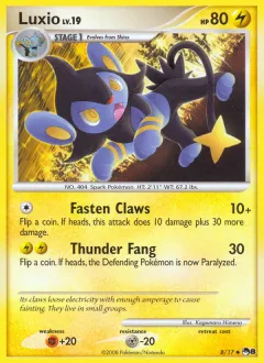 Luxio Uncommon card from POP Series 8