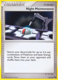 Night Maintenance Uncommon card from POP Series 8