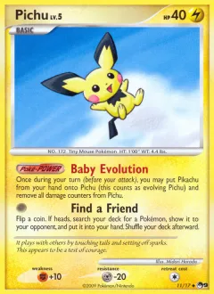 Pichu Uncommon card from POP Series 9