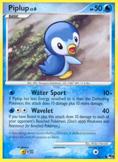 Piplup Common card from POP Series 9