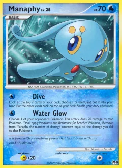 Manaphy Rare card from POP Series 9