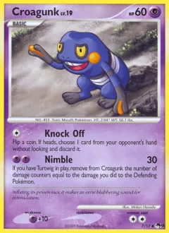 Croagunk Uncommon card from POP Series 9