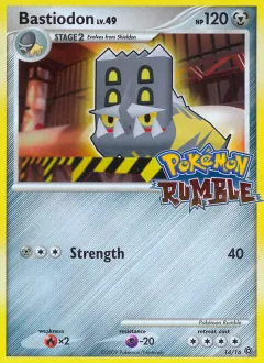 Bastiodon Promo and other card from Pokémon Rumble