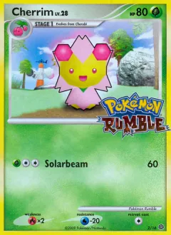 Cherrim Promo and other card from Pokémon Rumble