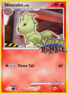 Ninetales Promo and other card from Pokémon Rumble