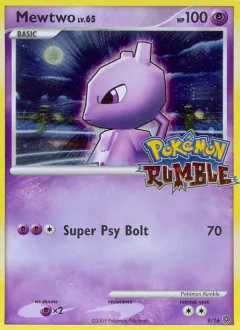 Mewtwo Promo and other card from Pokémon Rumble