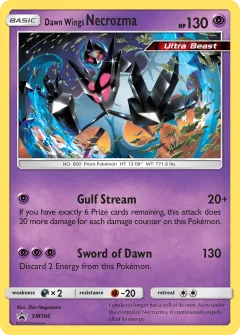 Dawn Wings Necrozma Promo card from Sun & Moon Black Star Promos