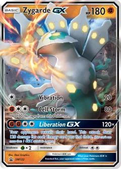 Zygarde-GX Promo card from Sun & Moon Black Star Promos