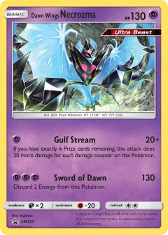 Dawn Wings Necrozma Promo card from Sun & Moon Black Star Promos