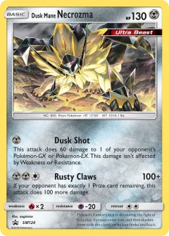 Dusk Mane Necrozma Promo card from Sun & Moon Black Star Promos