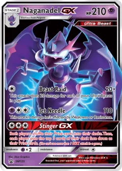 Naganadel-GX Promo card from Sun & Moon Black Star Promos