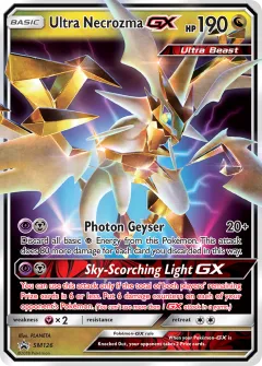 Ultra Necrozma-GX Promo card from Sun & Moon Black Star Promos