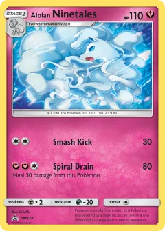 Alolan Ninetales Promo card from Sun & Moon Black Star Promos