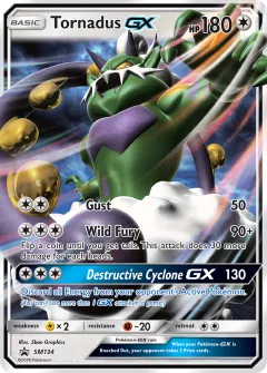 Tornadus-GX Promo card from Sun & Moon Black Star Promos