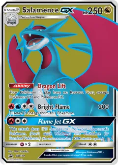 Salamence-GX Promo card from Sun & Moon Black Star Promos