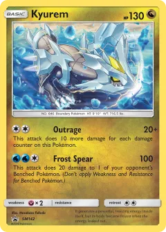 Kyurem Promo card from Sun & Moon Black Star Promos