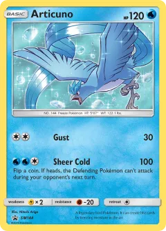 Articuno Promo card from Sun & Moon Black Star Promos