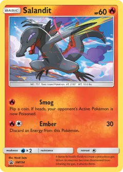 Salandit Promo card from Sun & Moon Black Star Promos
