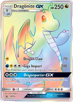 Dragonite-GX Promo card from Sun & Moon Black Star Promos