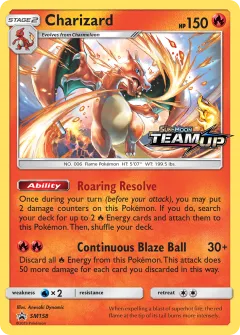 Charizard Promo card from Sun & Moon Black Star Promos