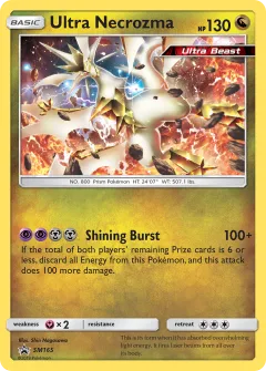 Ultra Necrozma Promo card from Sun & Moon Black Star Promos