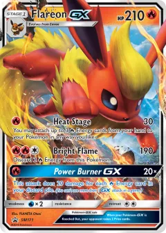 Flareon-GX Promo card from Sun & Moon Black Star Promos