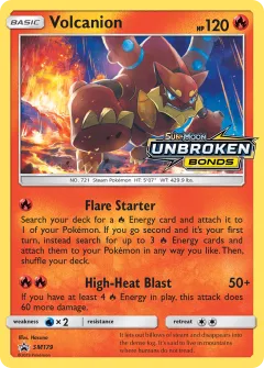 Volcanion Promo card from Sun & Moon Black Star Promos