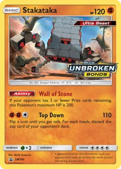 Stakataka Promo card from Sun & Moon Black Star Promos