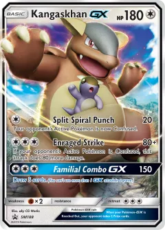 Kangaskhan-GX Promo card from Sun & Moon Black Star Promos