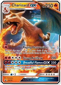 Charizard-GX Promo card from Sun & Moon Black Star Promos