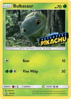Bulbasaur Promo card from Sun & Moon Black Star Promos