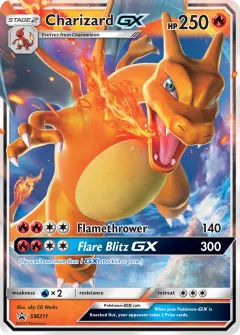 Charizard-GX Promo card from Sun & Moon Black Star Promos