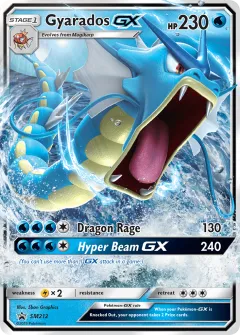 Gyarados-GX Promo card from Sun & Moon Black Star Promos