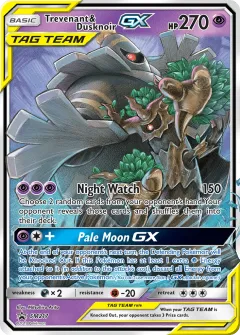 Trevenant & Dusknoir-GX Promo card from Sun & Moon Black Star Promos